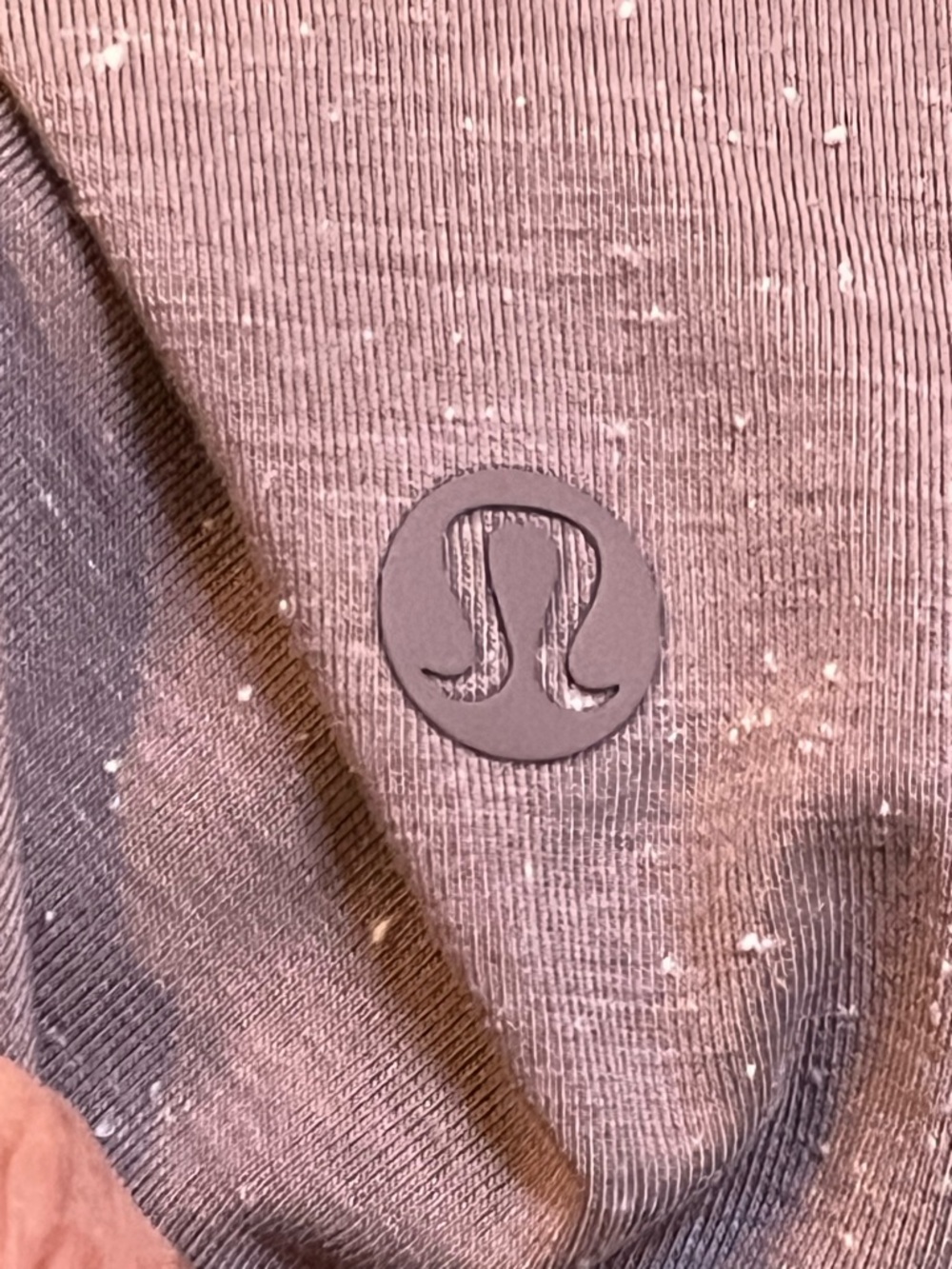 Long Lululemon top Speckled Mauve Short Sleeve Tee